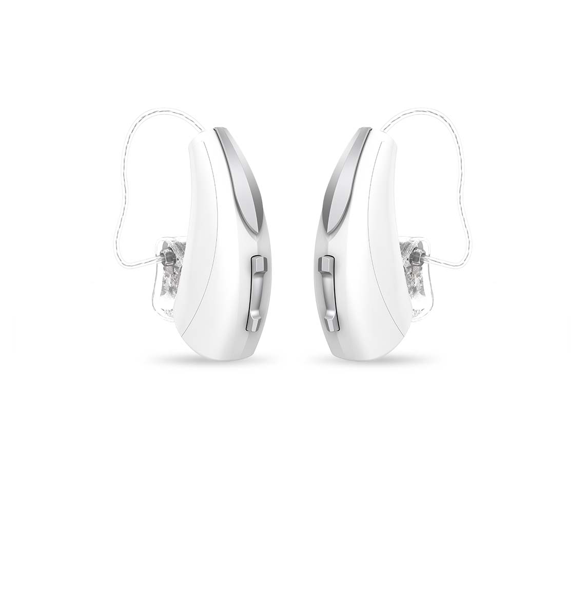 A pair of Bright White with Sterling RIC 312 APs