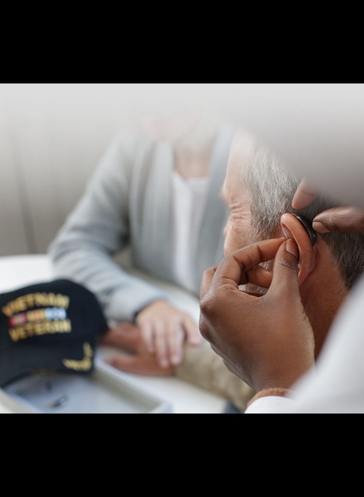 Government Services hearing aid fitting.