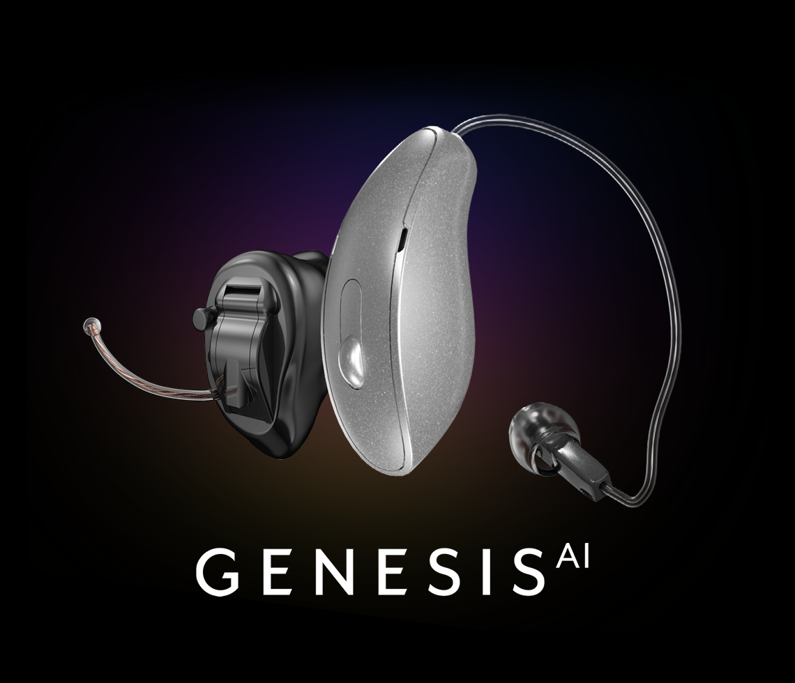 Genesis AI CIC and RIC hearing aid.