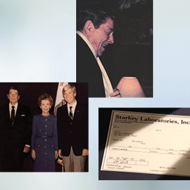 Starkey History 1983 - President Ronald Reagan gets fitted with Starkey hearing aids