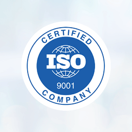 Starkey History 1995 - ISO 9001 certification logo