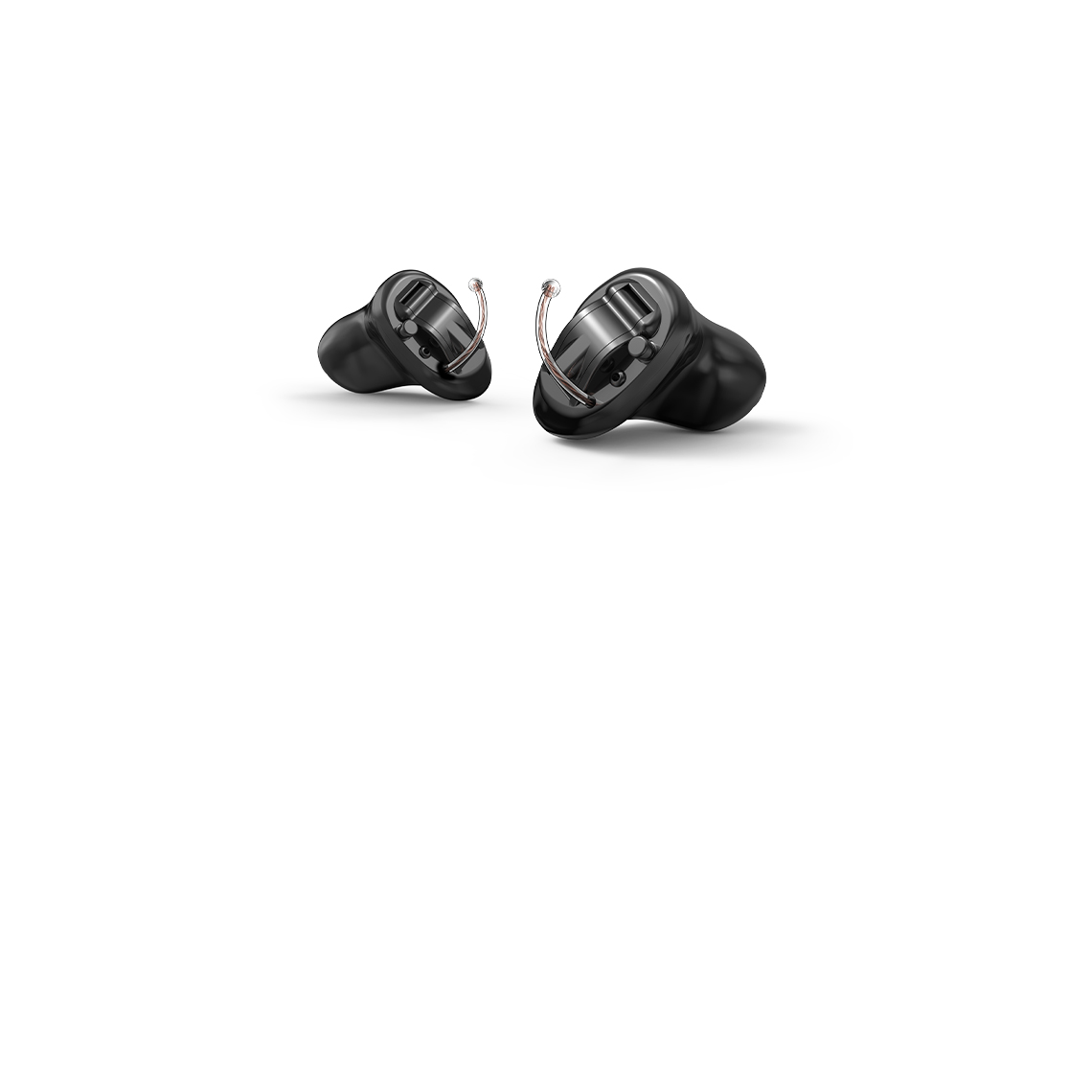 A pair of CIC hearing aids