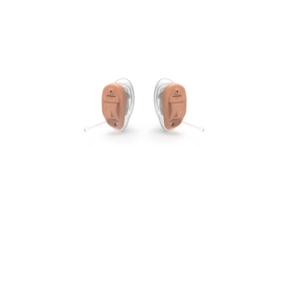 A pair of CIC hearing aids