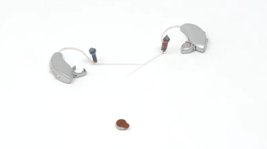 How to change a RIC 312 hearing aid battery.