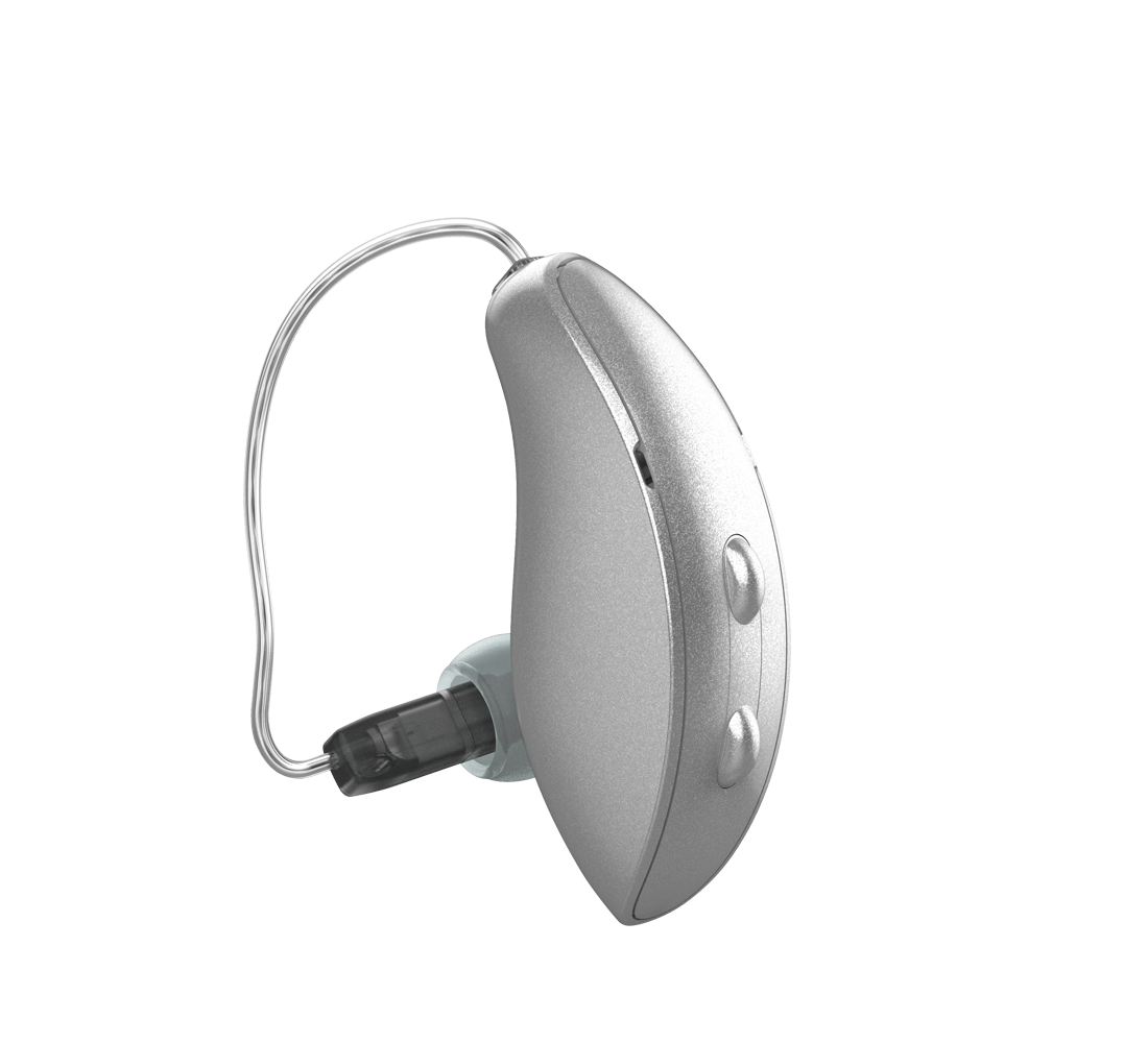 Silver RIC RT hearing aid