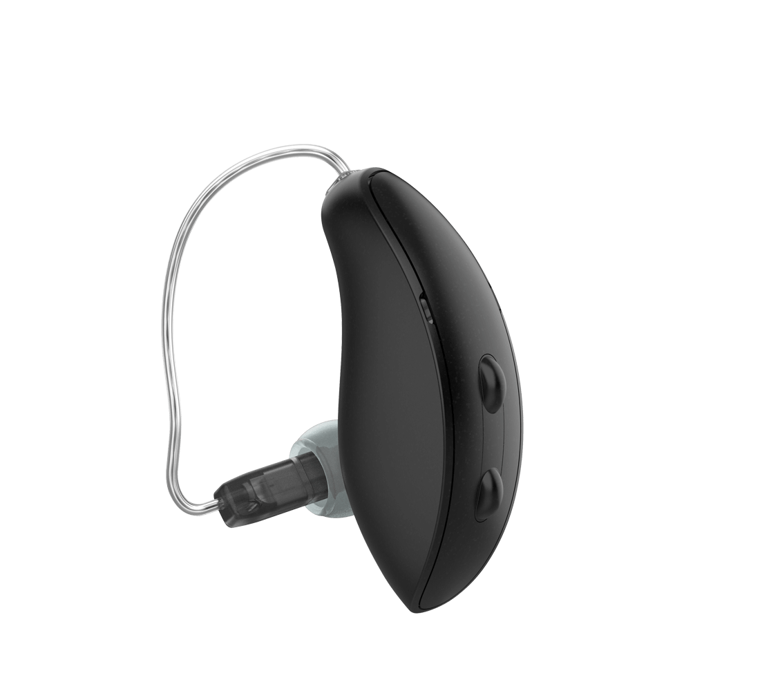 Tech Black RIC RT hearing aid